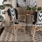 Baxton Studio Wallis Modern French Two-Tone Black and White Weaving and Natural Rattan Indoor Dining Chair 226-13114-ZORO - alternate 9
